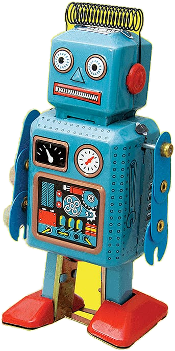 Tin robot toy